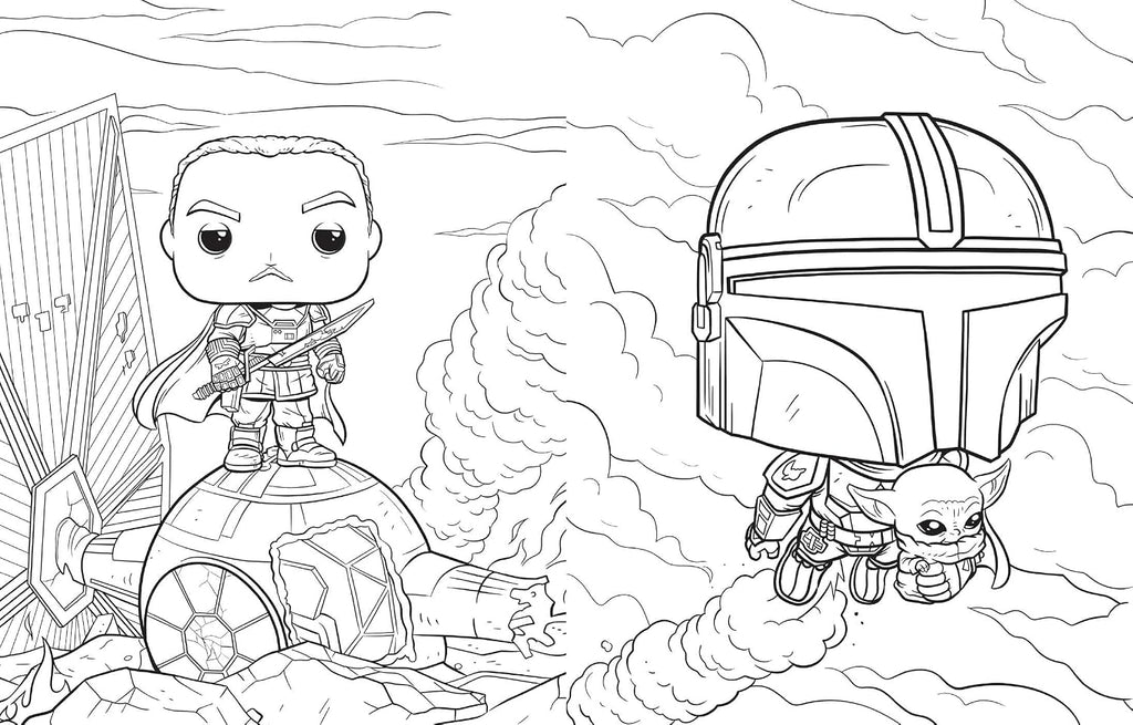 Star Wars: The Mandalorian: The Official Funko POP! Coloring Book