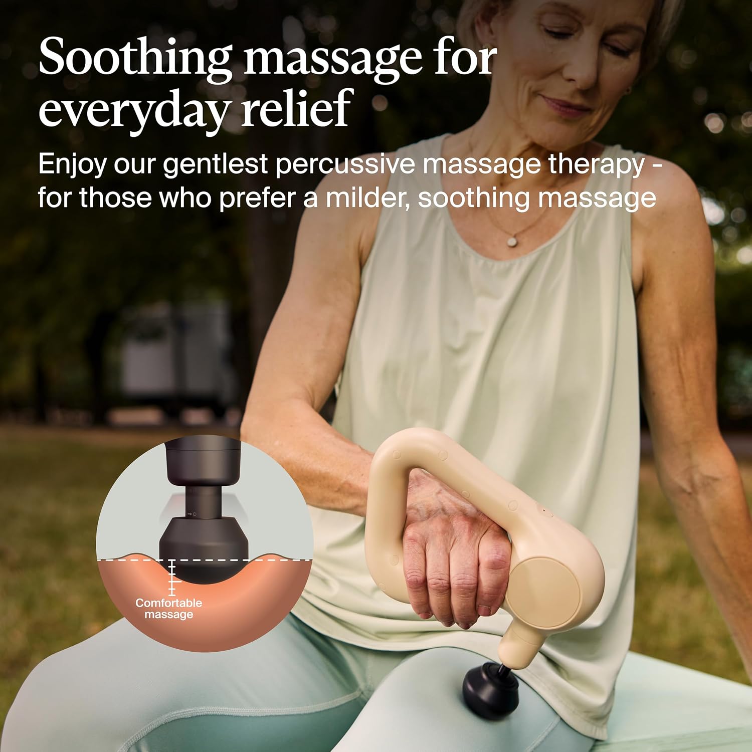 TheraGun Relief by Therabody - Easy-to-Use, Comfortable & Light Handheld Percussion Massage Gun
