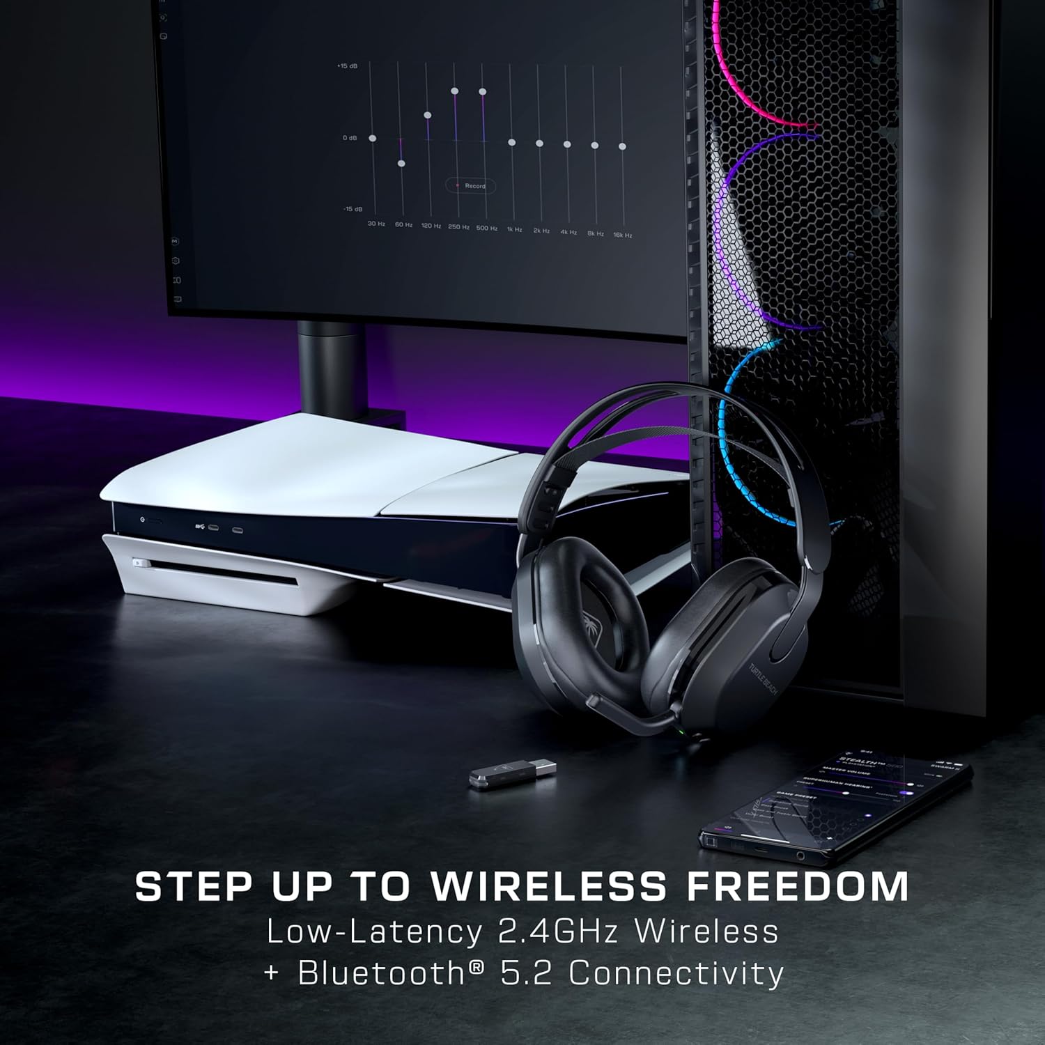 Turtle Beach Stealth 500 Wireless Amplified Gaming Headset for PS5, PS4, PC, & Mobile