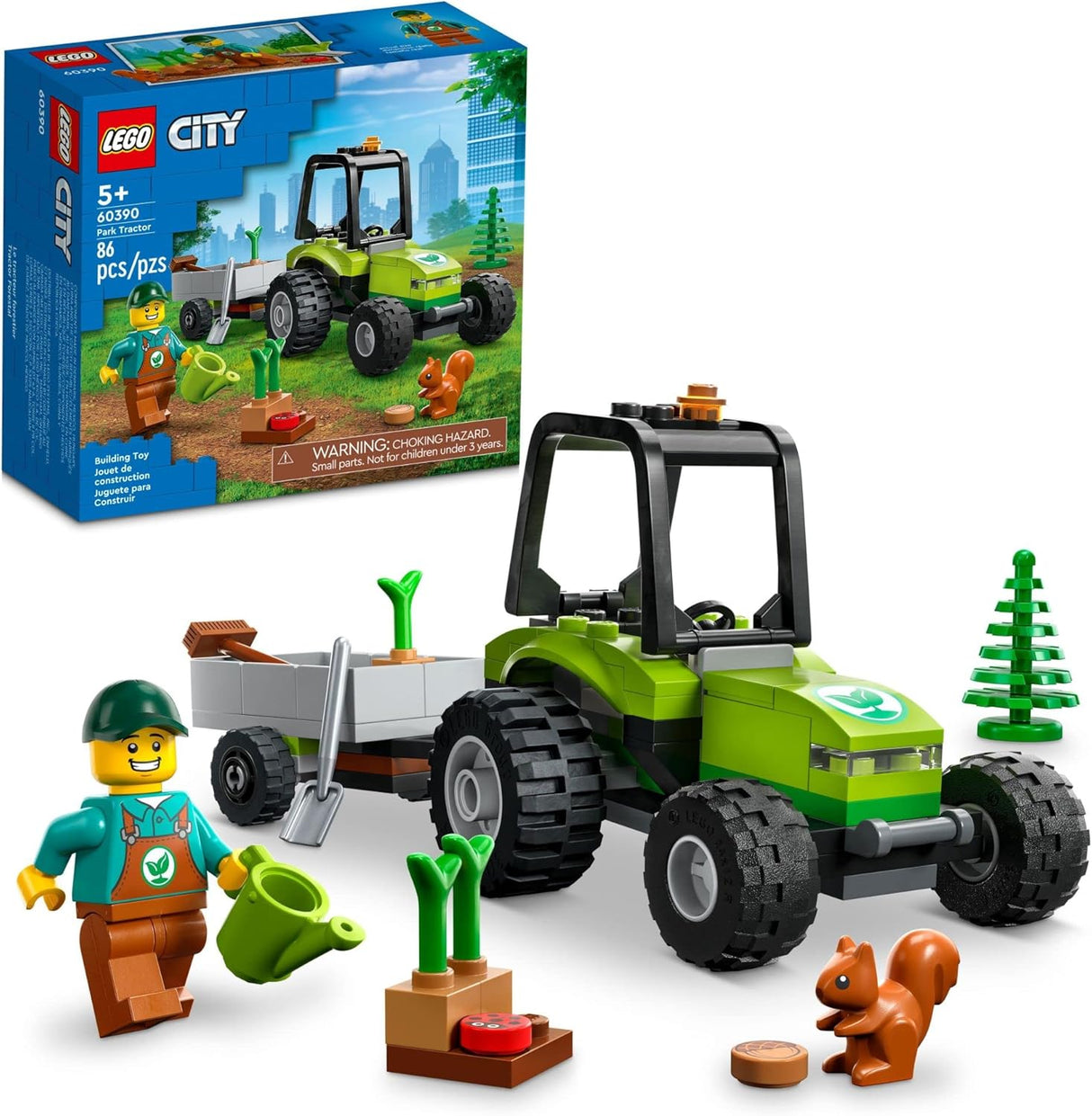 Lego 60390 City Great Vehicles Park Tractor Farmhouse Toy