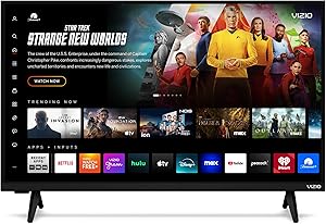 VIZIO 32-inch Full HD 1080p Smart TV with DTS Virtual: X, Alexa Compatibility, Google Cast Built-in, Bluetooth Headphone Capable, (VFD32M-08)(New Open Box)