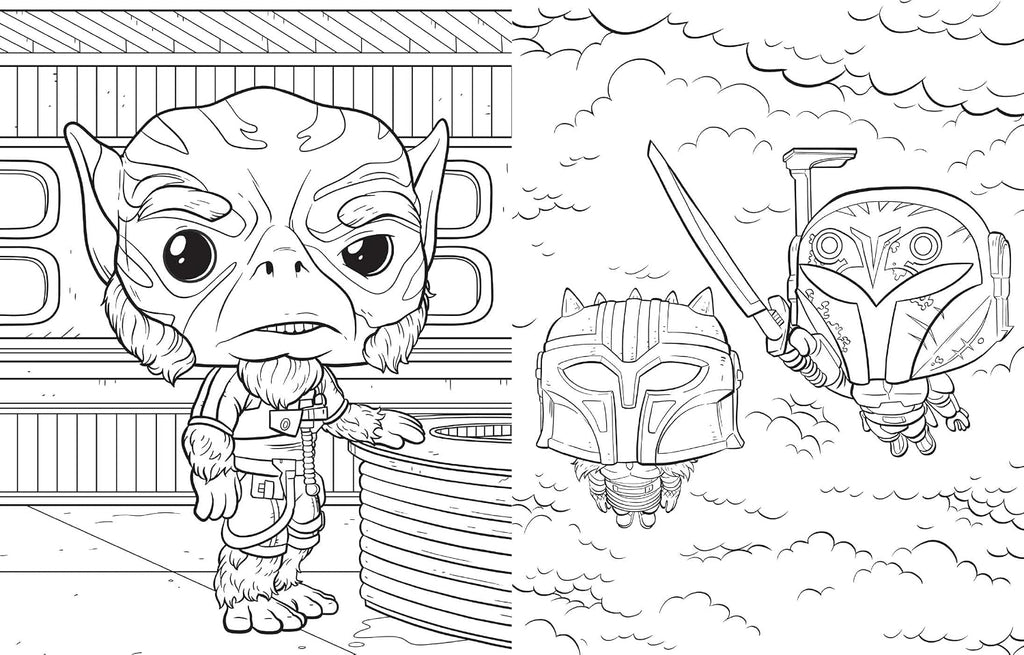 Star Wars: The Mandalorian: The Official Funko POP! Coloring Book
