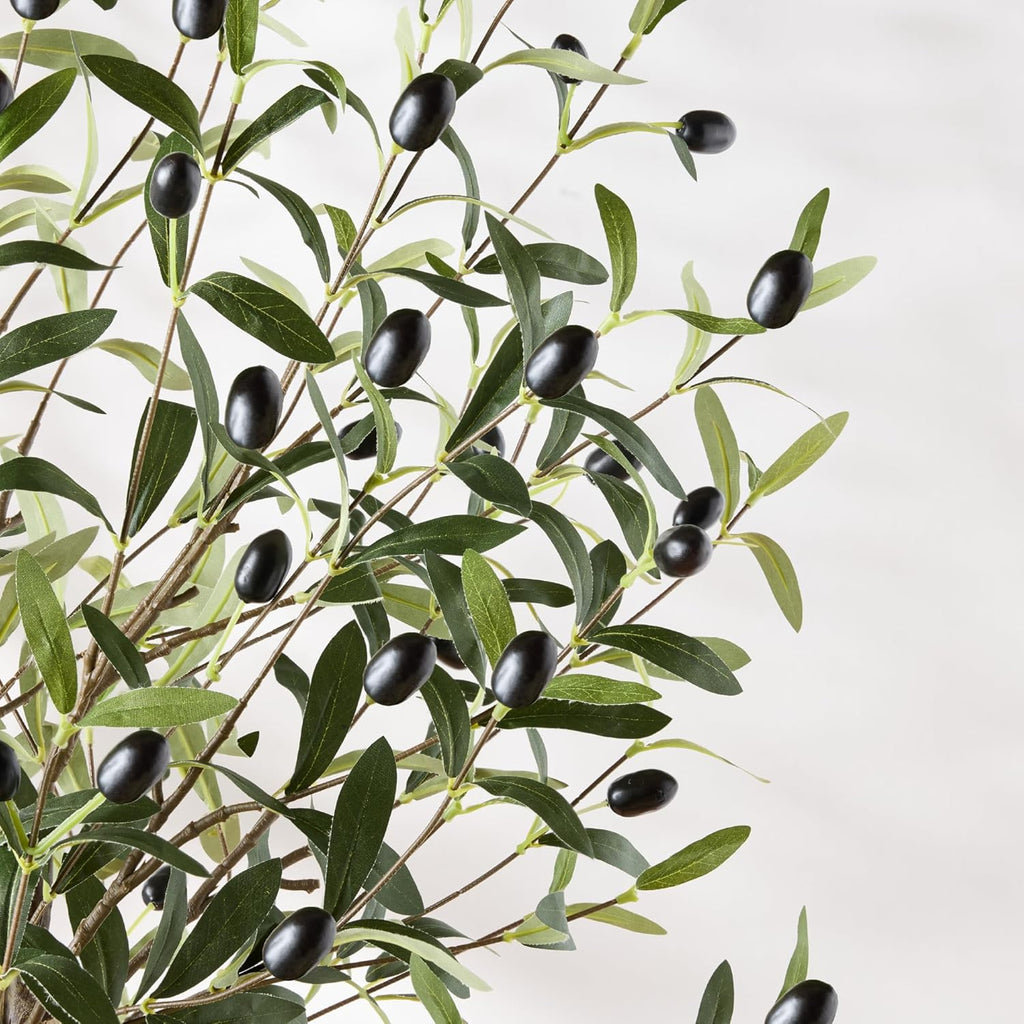 Best Choice Products - Artificial Olive Tree, Lifelike Faux Tree w/ White Pot, Decorative Olives - 8ft