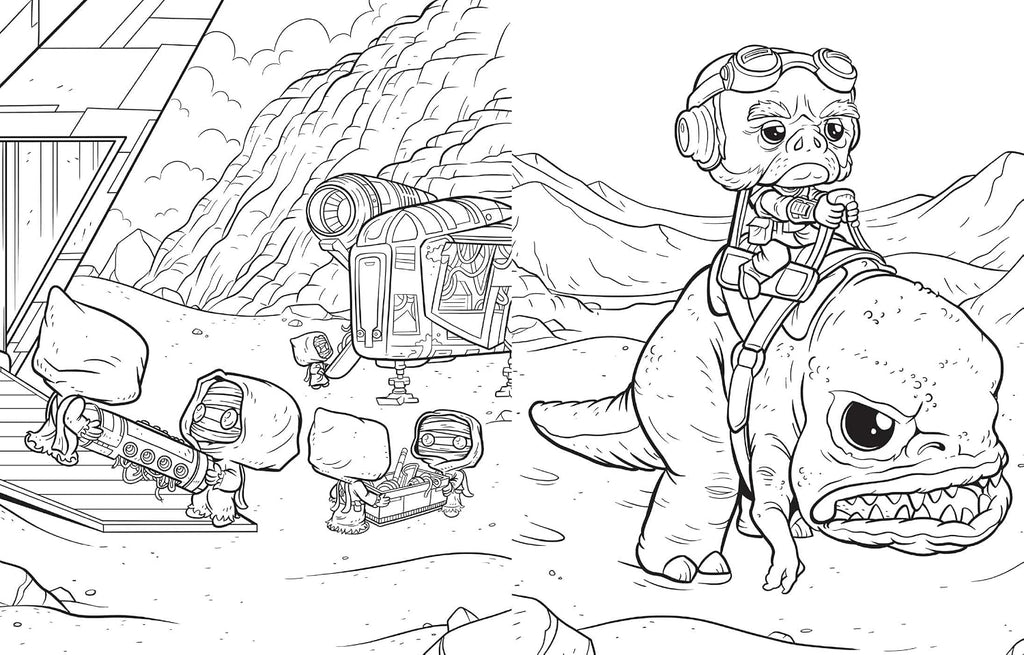 Star Wars: The Mandalorian: The Official Funko POP! Coloring Book