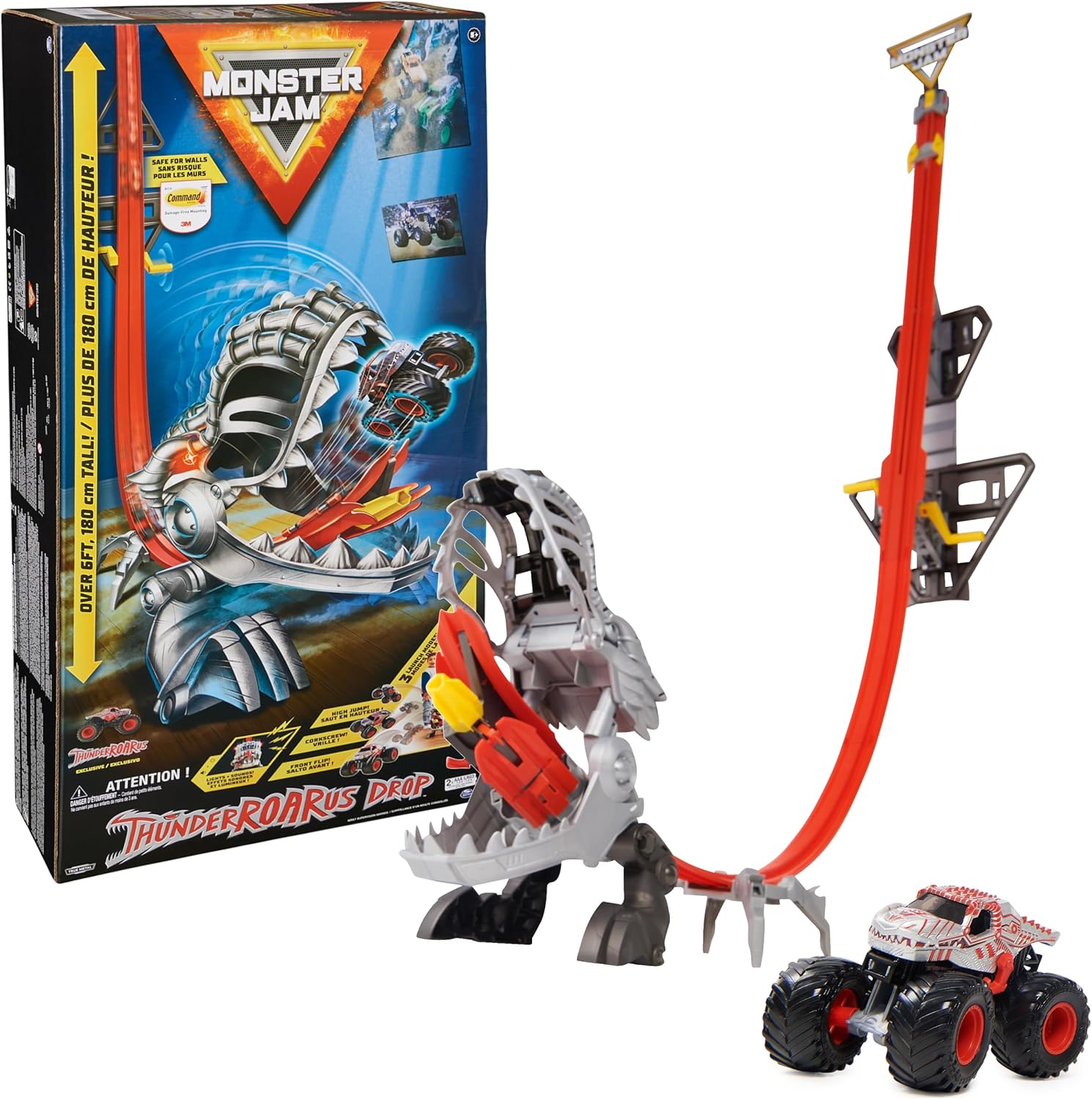 Monster Jam ThunderROARus Drop Playset