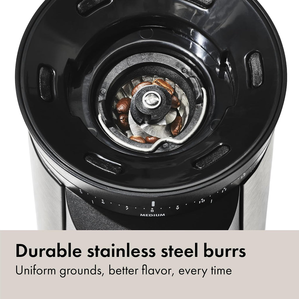 OXO Brew Conical Burr Electric Coffee Bean Grinder - 12 Oz - Silver