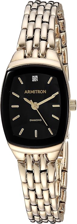 Armitron Now Womens Gold-Tone Stainless Steel Diamond Accent Watch (NEW, OPEN BOX)