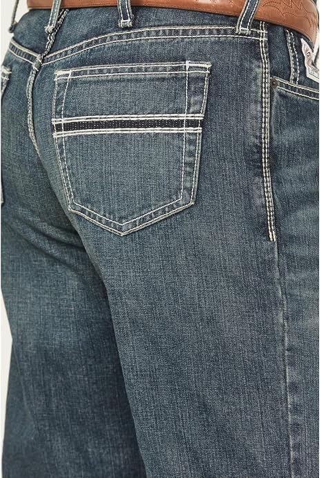 Cinch Men's White Label Relaxed Fit Jean, Hi Contrast Dark Rinse, 32W x 36L
