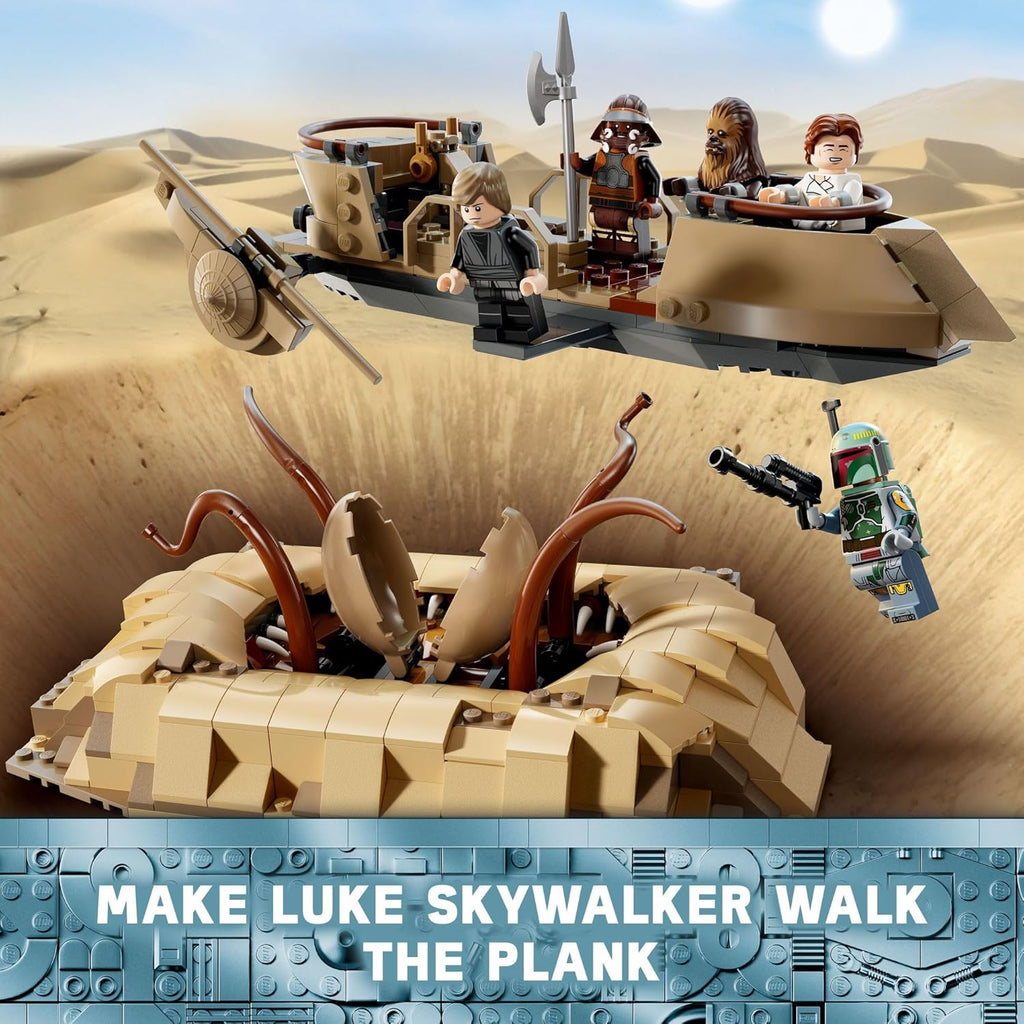 LEGO Star Wars: #75396 Return of The Jedi Desert Skiff & Sarlacc Pit, Vehicle Building Set with 25th Anniversary Minifigure Nien Nunb