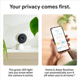 Google indoor Nest Security Cam 1080p (Wired) - 2nd Generation (NEW, OPEN BOX)