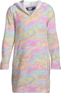 Lands' End G Terry Kangaroo Cover Up Wild Blossom Multi Swirl Kids X-Large  (14-16)