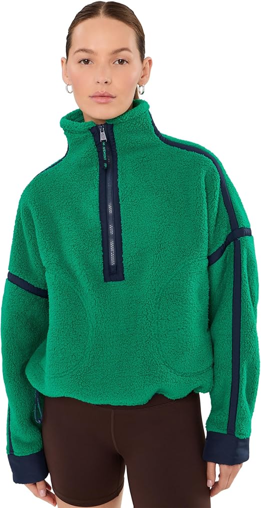 Free People Women's Mountain High Half-Zip Fleece Size XL