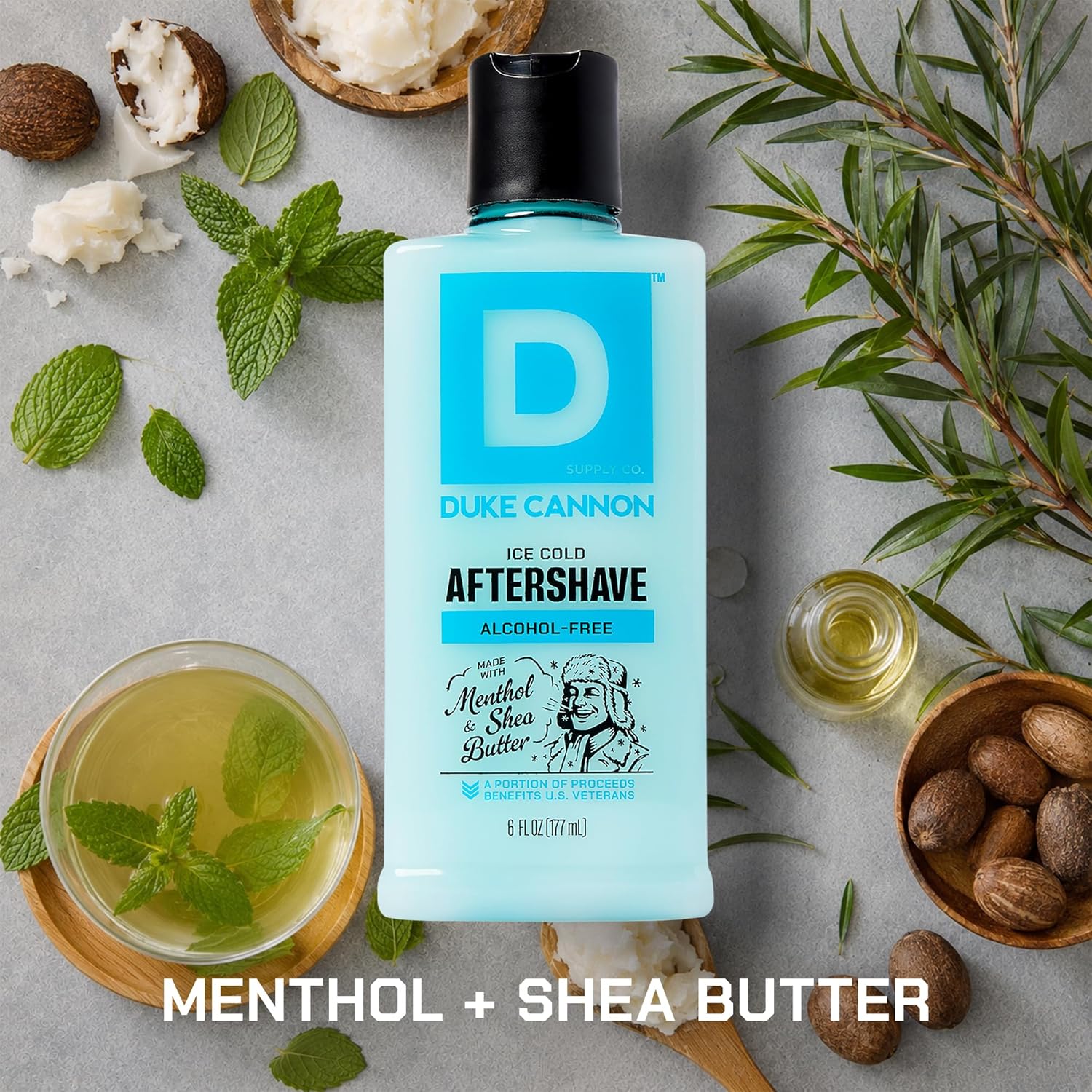 Duke Cannon Ice Cold Cooling After Shave Balm for Men - 6 Fl oz