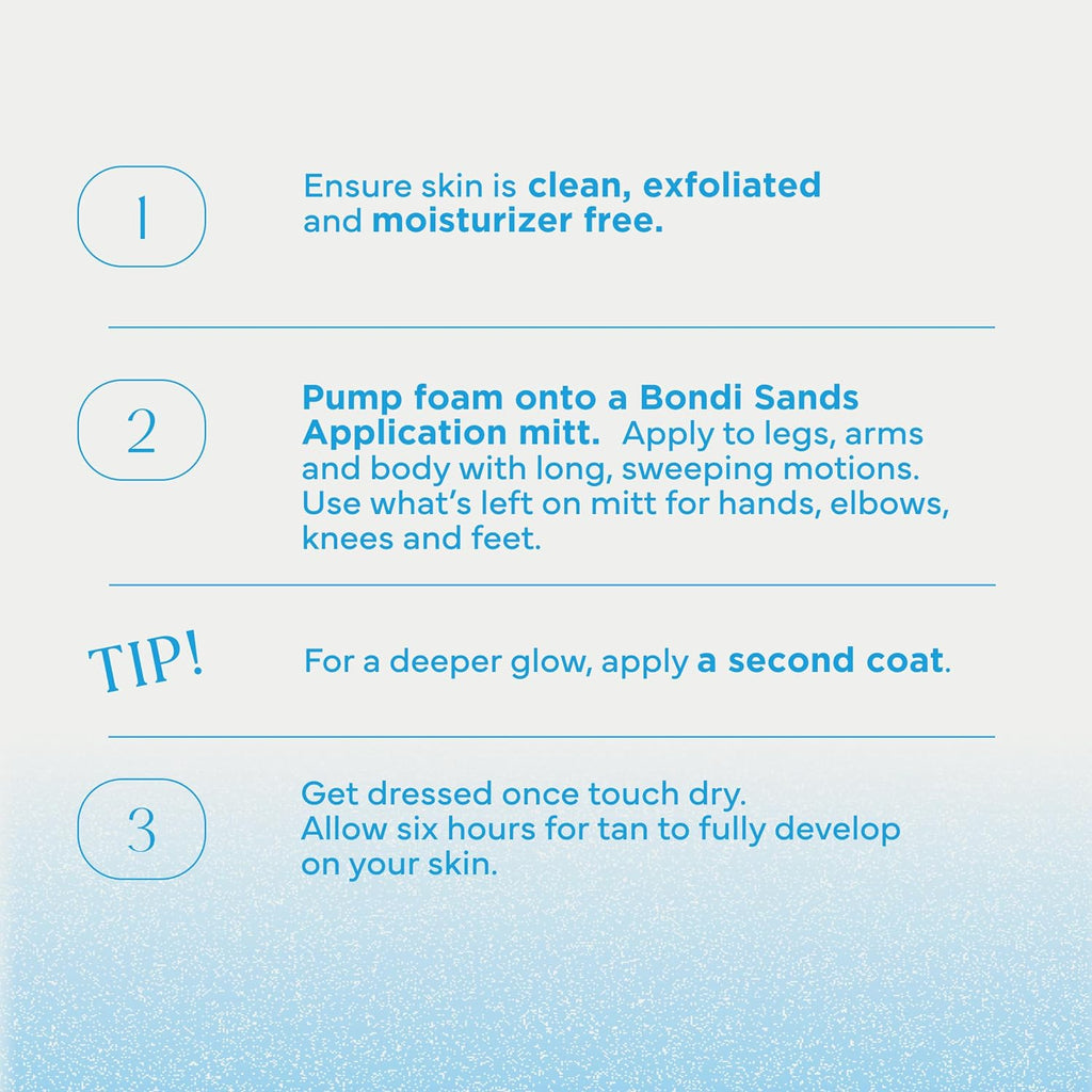Bondi Sands Liquid Gold Self-Tanning Foam + Application Mitt - Golden - 6.76 Fl Oz.