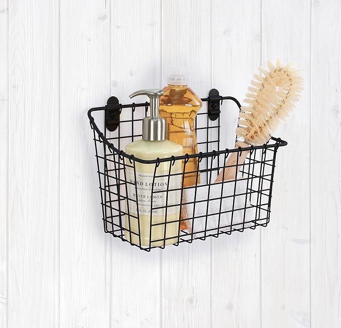 Vintage Living® Cabinet & Wall Mount Basket - Large (4 pack)