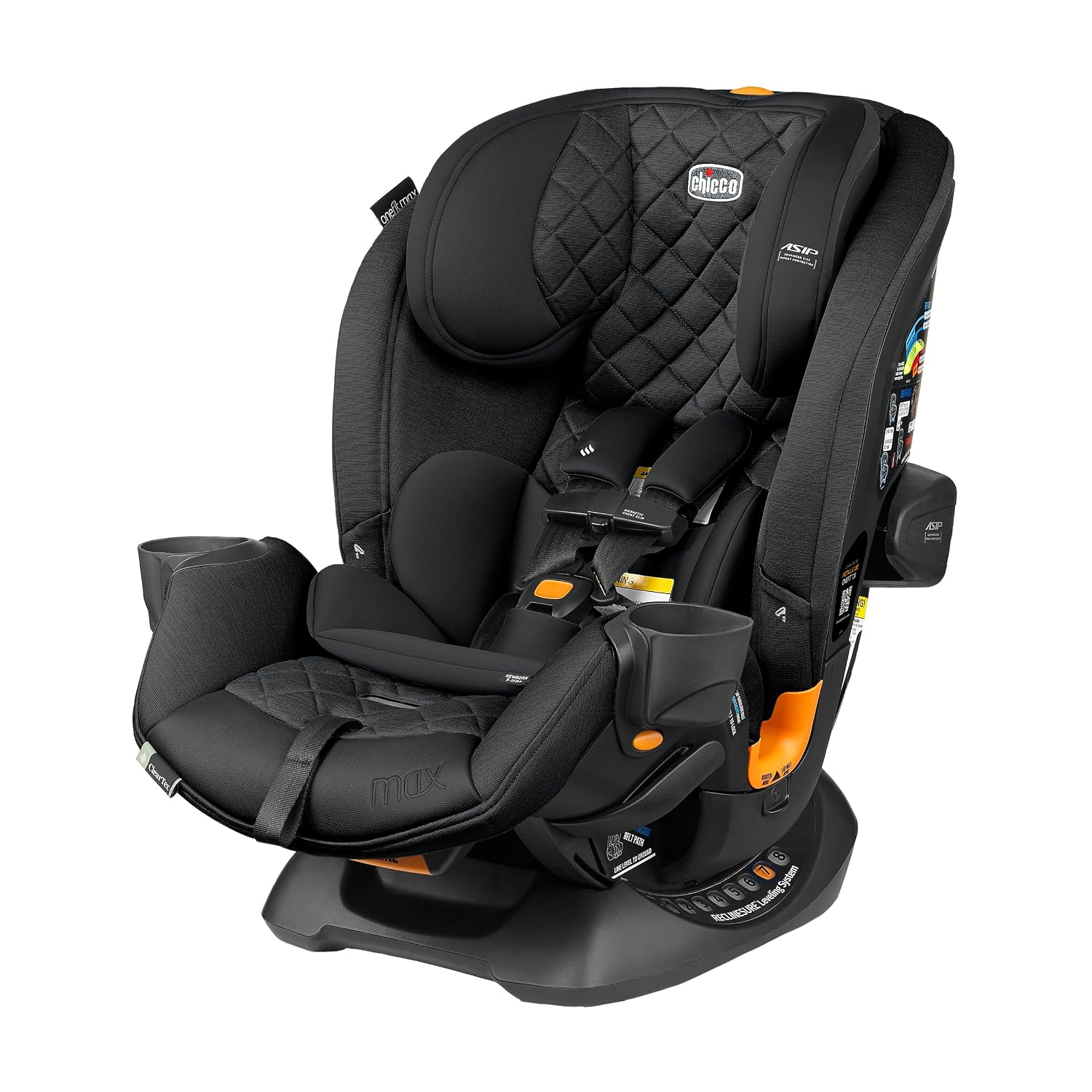Chicco OneFit Max Convertible Booster Car Seat, LeverLock, 5-100 lbs.