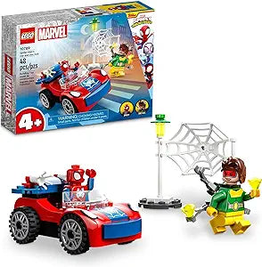 LEGO Marvel Spider-Man's Car and Doc Ock Building Set, Spidey and His Amazing Friends Buildable Toy for Kids 4 Plus Years Old with Glow in The Dark Pieces, 10789(New Open Box)