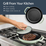 Non-Stick Pot & Pan Cookware Set, Cast Iron Skillet, Pan, Press, Dutch Oven