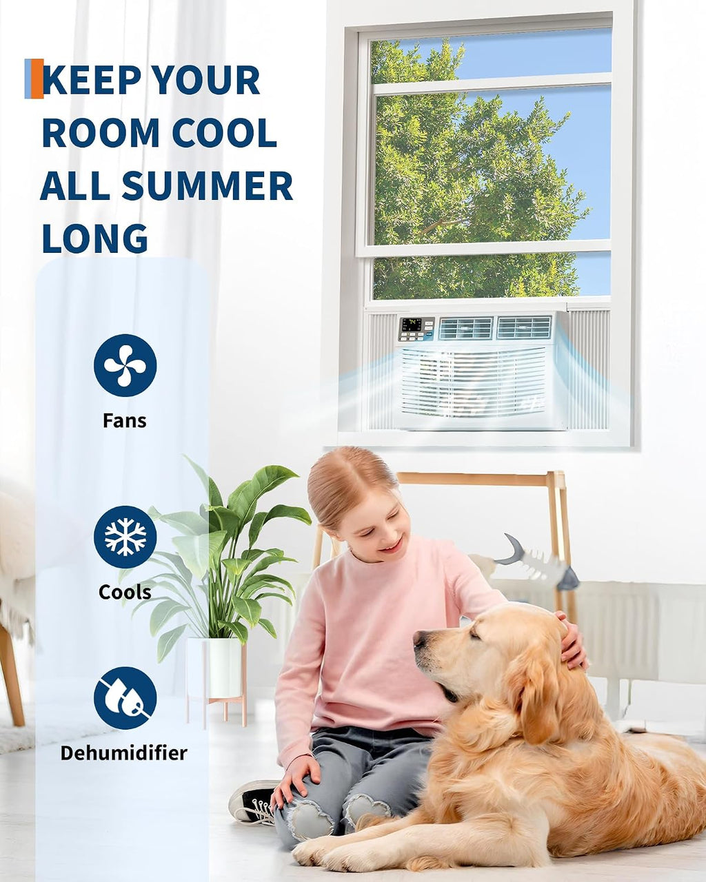 Garvee 8000 BTU Window Air Conditioner with WiFi