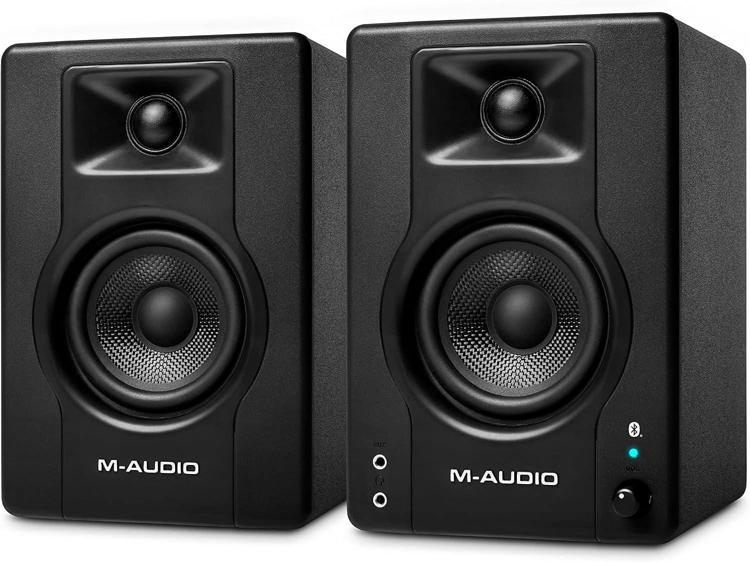 M-AUDIO BX4BT Pair 4.5" Wireless Bluetooth Studio Monitors and PC Speakers for Recording and Multimedia with Music Production Software