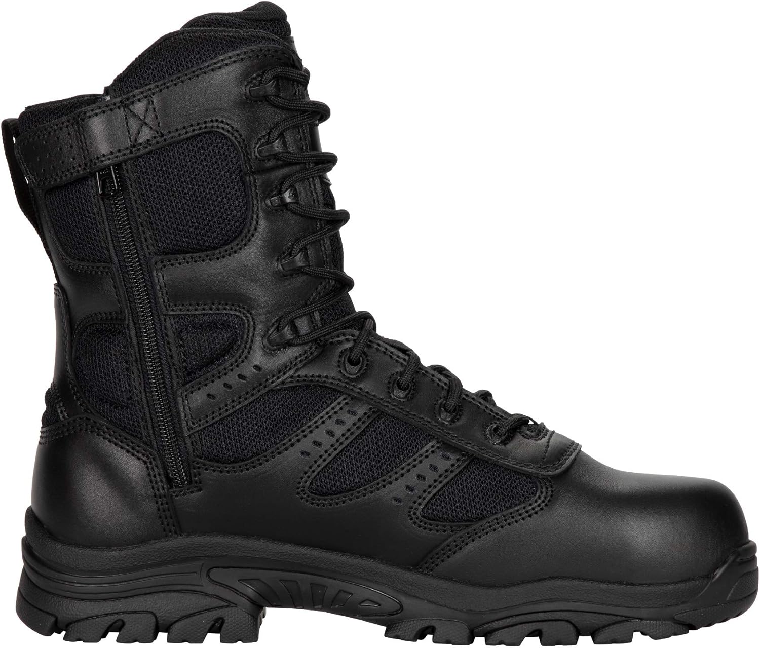 THOROGOOD - Men's 8" Black Deuce Series Waterproof Duty Boots with Composite Safety Toe - US 9.5 M