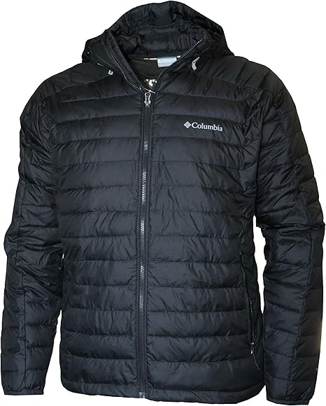 Columbia Men's White Out II Insulated Omni Heat Hooded Jacket (Black)