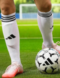 adidas Copa Zone Cushion Over-the-Calf Soccer Socks (1 Pair)- White/Black - Size M