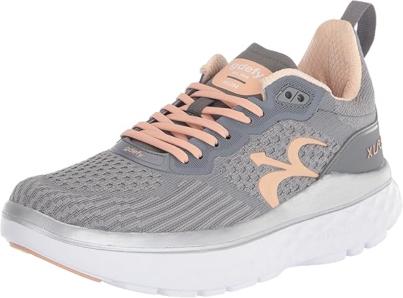 G-DEFY XLR8 Run Women’s Supportive Running Shoe | VersoCloud® Technology for Pain Associated with Prolonged Standing or Walking | Arch Support | Diabetic Shoes | Wide Shoes | Free Custom Orthotic Size: 7W