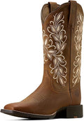 ARIAT Women's Round Up Holly Wide Square Toe Western Boot