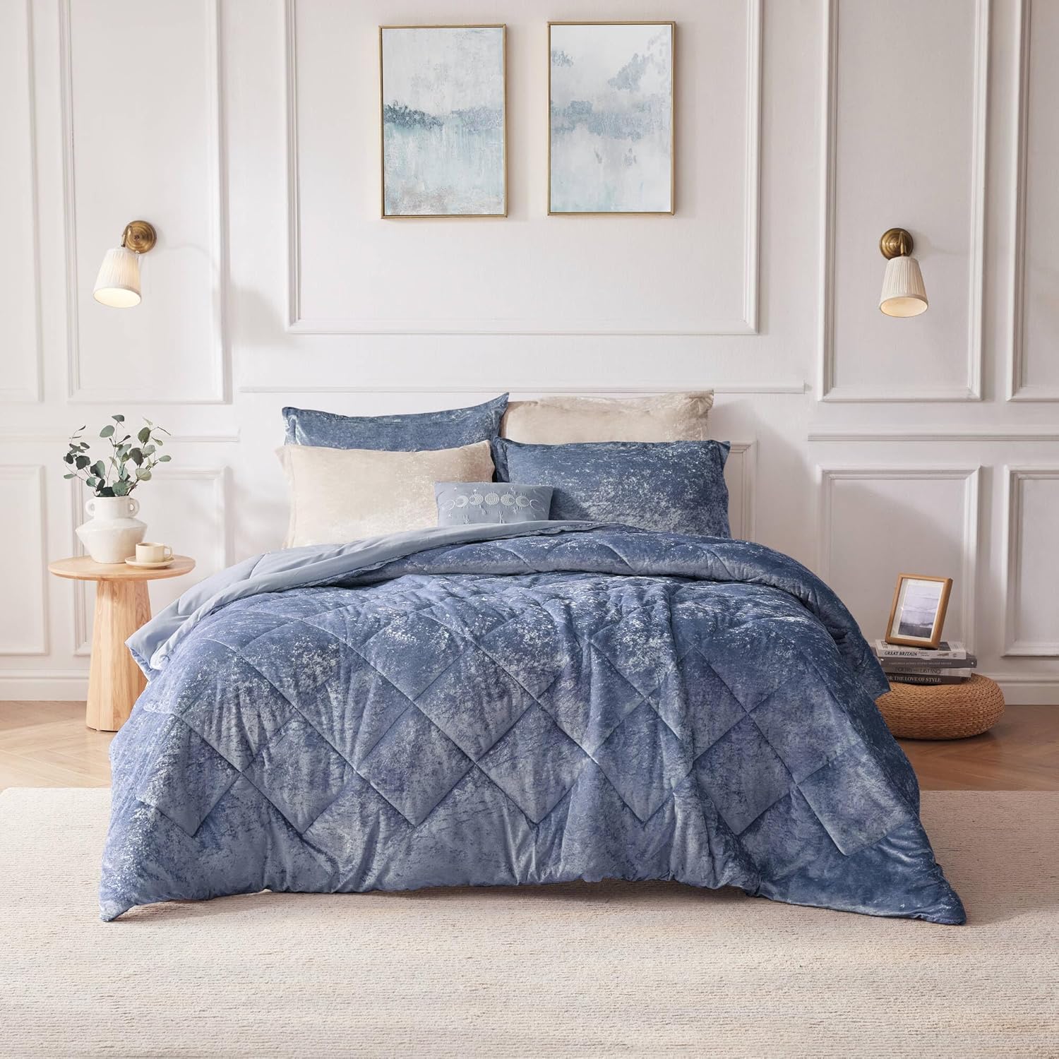 Intelligent Design Queen Comforter Set - Blue - Full/Queen
