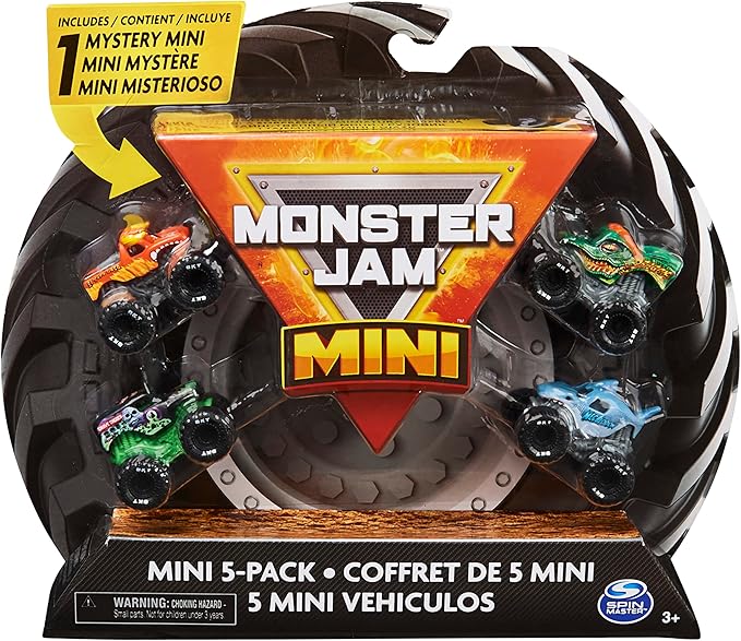 Monster Jam Mini Vehicles 5pk (Please be advised that sets may be missing pieces or otherwise incomplete.)