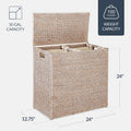 Best Choice Products Large Double Laundry Hamper with Lid
