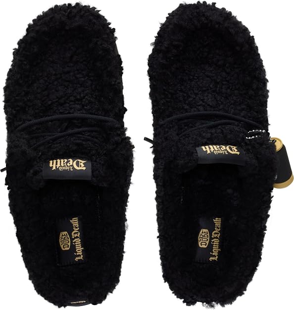 HEYDUDE Men's Liquid Death Wally Slip On Slipper | Faux Shearling (Size: 12)