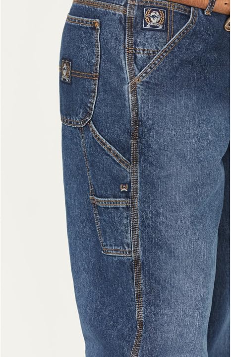Cinch Men's Blue Vintage Label Utility Fit Tapered Loose Jeans -Size 40x38