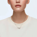 Swarovski Necklace Infinity (5520576) - White - Rhodium Plated