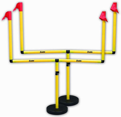Franklin Sports Youth Football Goal Post Set - Kids Football Easily Adjustable Field Goals - Includes 2 Goal Posts - Perfect for Ages 4+ Backyard Play