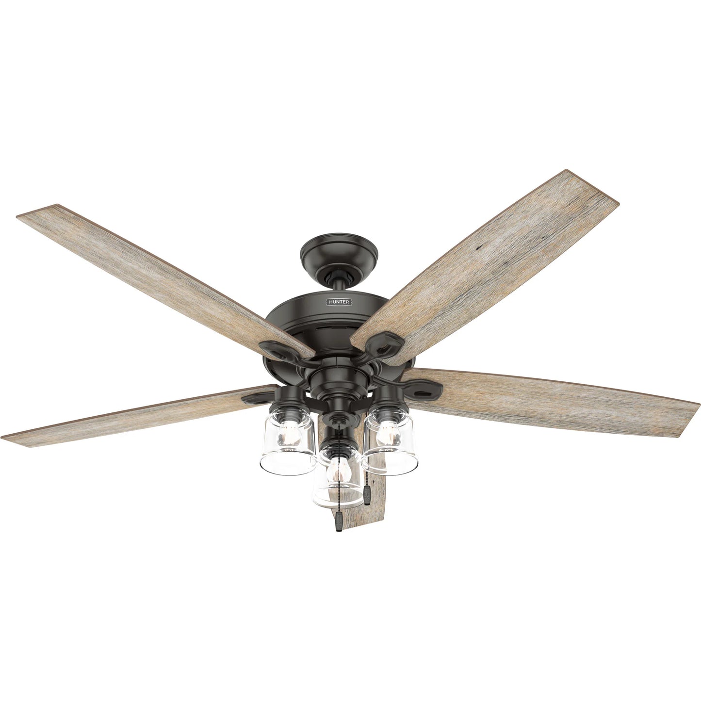 Hunter Bristlecone 60-in Noble Bronze Indoor Ceiling Fan with Light