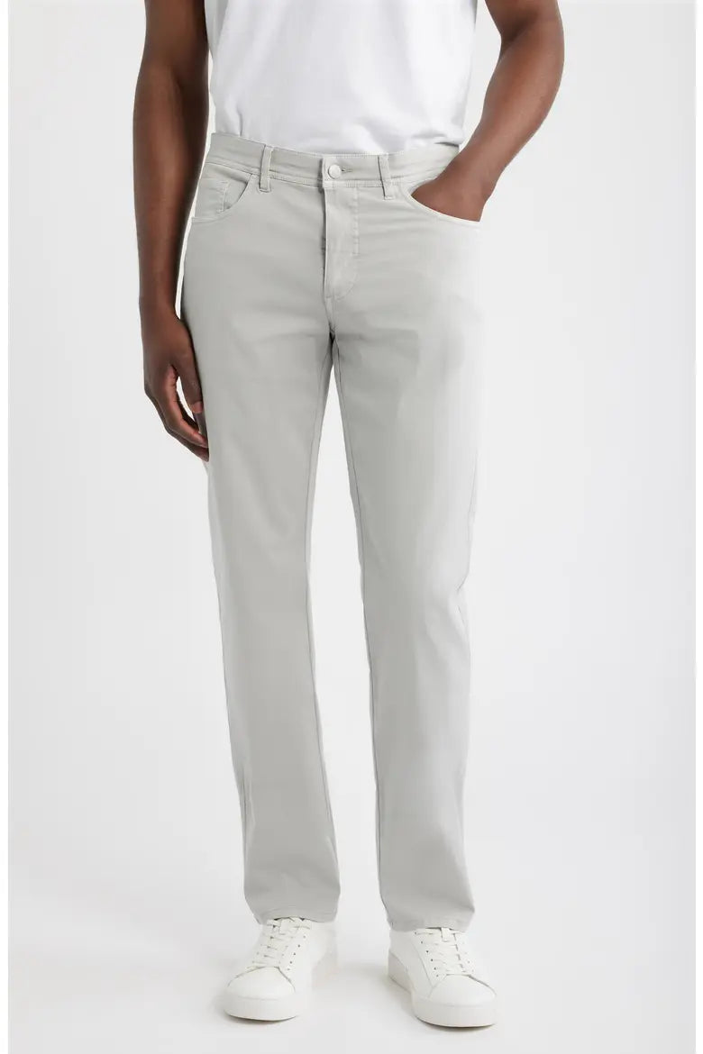 Savannah Straight Leg Twill 5-Pocket Pants-Scott Barber Men's size 36