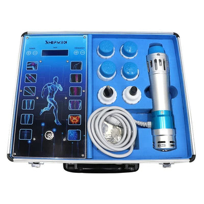 Shefmon SW14B ED Shock Wave Therapy Machine for E-rectile Dys-function Body Muscle Relaxation Massager Pain Relief Massage with 7 Massage Heads