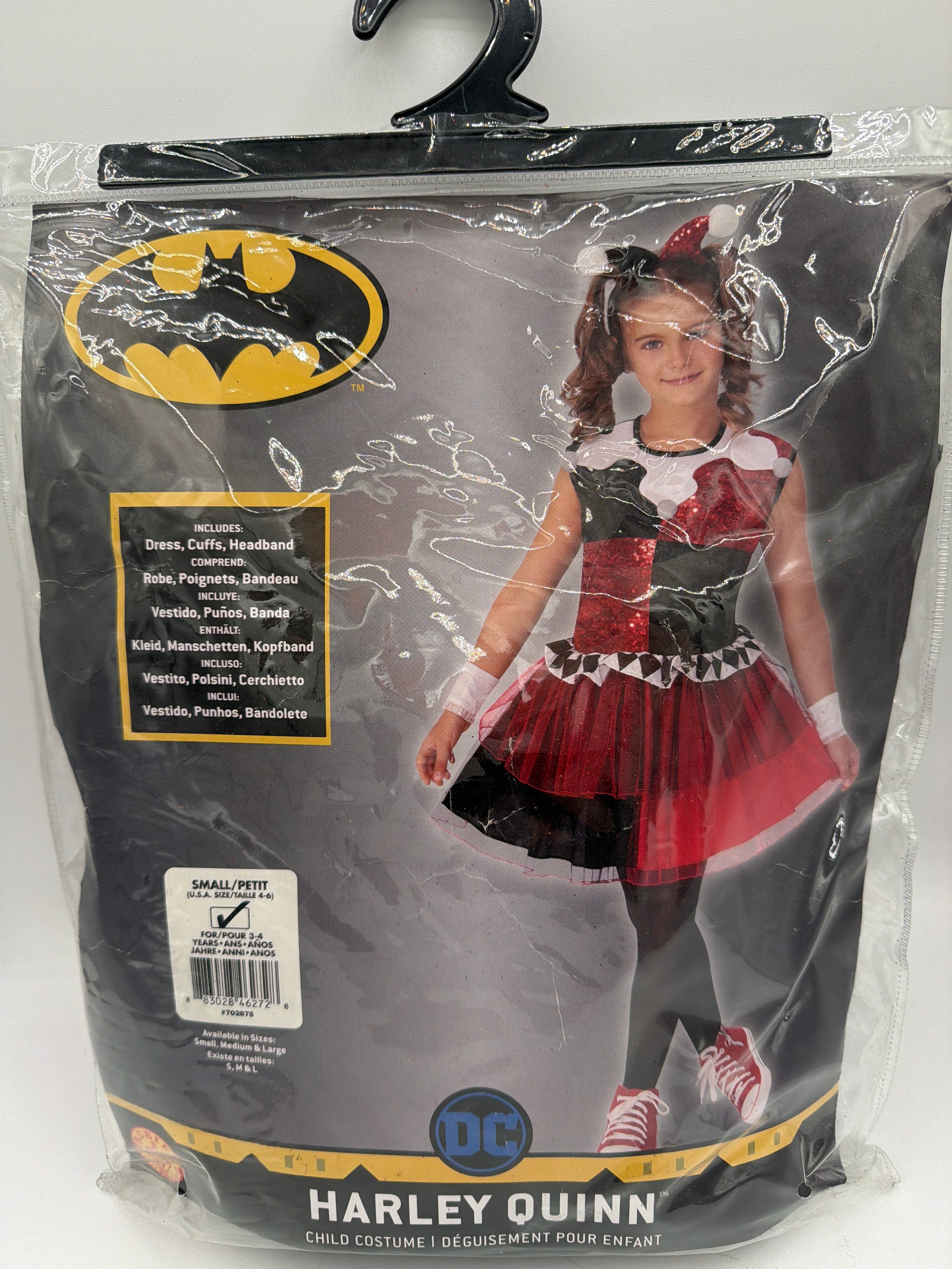 Rubies Girl's DC Super Villains: Harley Quinn Costume Small