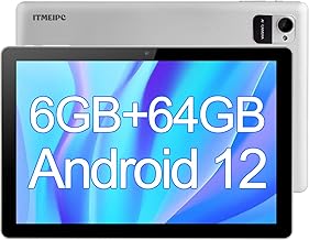 Tablet Android 12, Tablets 10 inch 4GB RAM+ 64GB ROM+ 512GB Expandable Tablet PC, 1280 * 800 IPS Screen, Dual Camera, Powerful Processor, 6000mAh Battery, Bluetooth,WiFi, Google Certified Tablet (NEW)