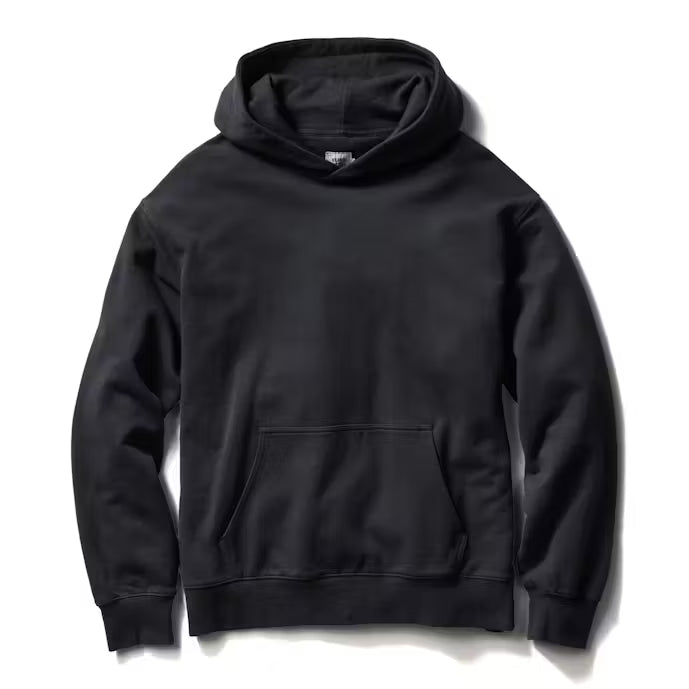 Flint and Tinder Midweight Terry Pullover Hoodie -Washed Black - Size XL