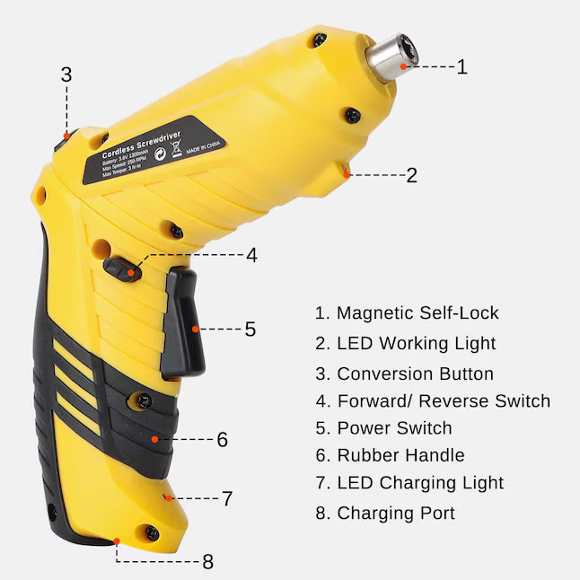 SainSmart - Mini Cordless Screwdriver Kit, 3.6V