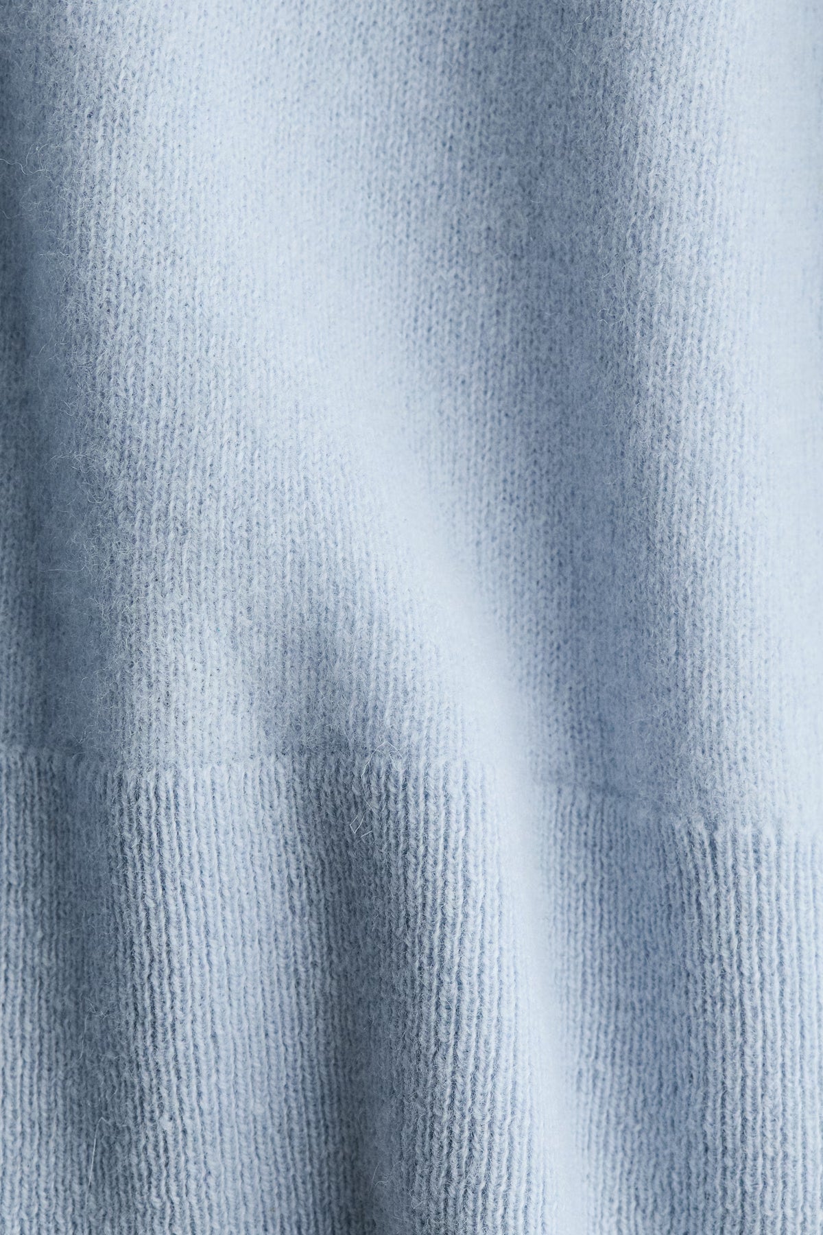 H&M - Women's Oversized Wool Sweater - Light Blue - US Small