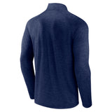 Men's Antigua Heather Navy New York Yankees Quarter-Zip Top - Small