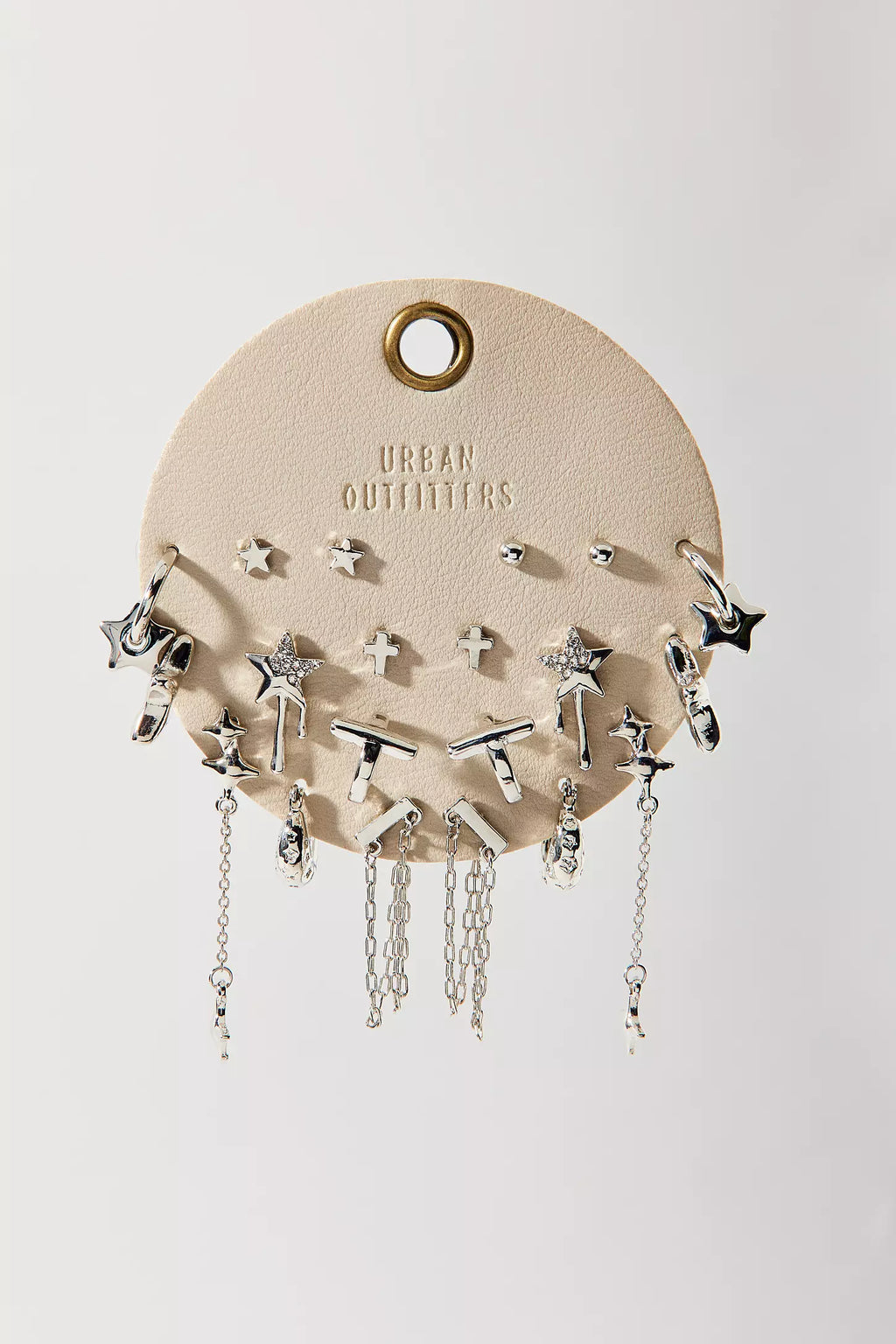 Urban Outfitters - Stars Are Blind Post & Hoop Earrings Set