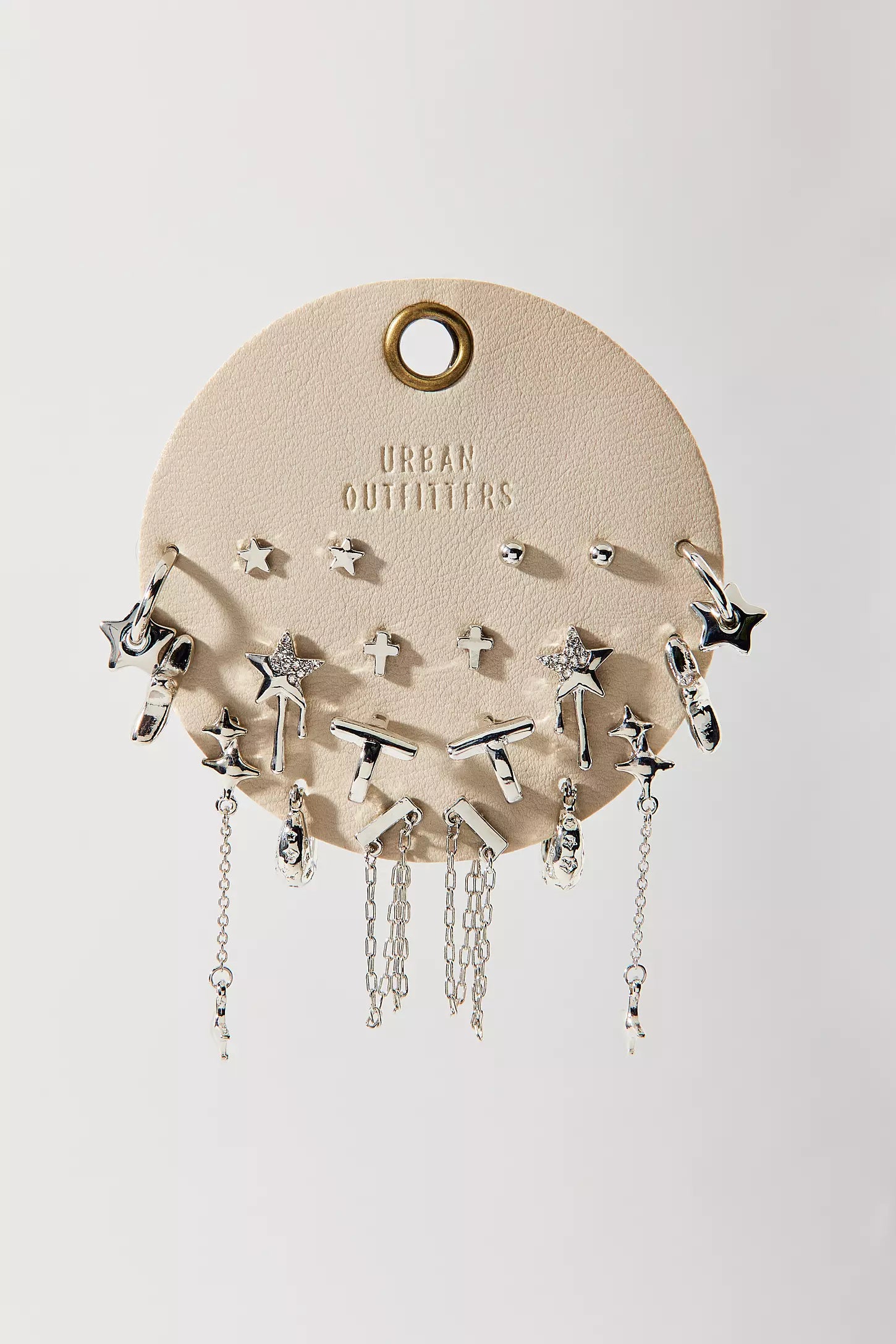 Urban Outfitters - Stars Are Blind Post & Hoop Earrings Set