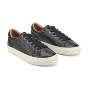 Earth Women's Dailey Leather Lace-Up Sneakers Size:7M Black