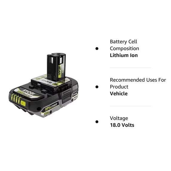 RYOBI PBP003 18V ONE+ HIGH PERFORMANCE Lithium-Ion 2.0 Ah Battery