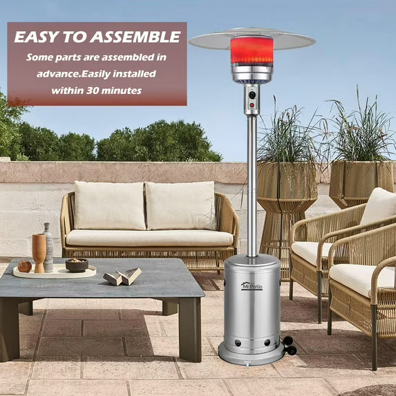 Vivicreate 48,000 BTU Propane Patio Heater for Outdoor Use